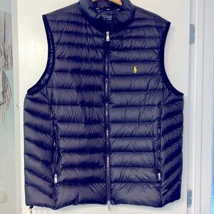 Ralph Lauren Down vest. Mens XLT  black Polo Ralph Lauren